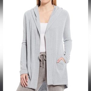 Barefoot Dreams - CozyChic Ultra Lite® Hooded Cardigan - S - Blue